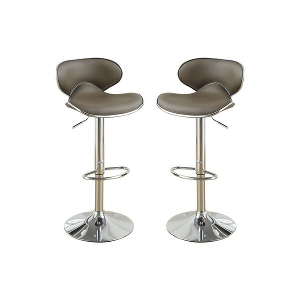 Advanced Stitching Bar Stools Set of 2 Adjustable Counter Heigh