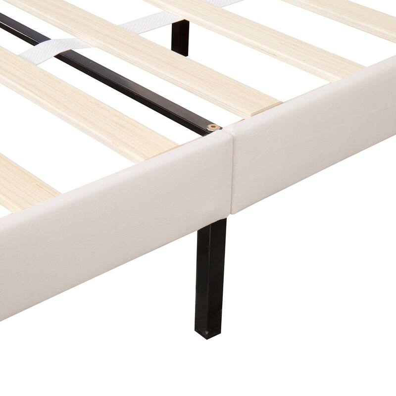 Storage Bed Velvet Upholstered Platform Bed with a Big Drawer