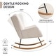 preview thumbnail 11 of 54, HOMYKA 25.2” Wide Rocking Chair with Button Accents for Nurseries