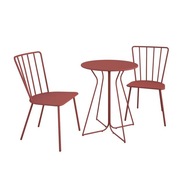 The Novogratz Poolside Collection Heidi 3 Piece Outdoor Bistro Set 3 Piece