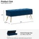 preview thumbnail 93 of 92, Velvet Storage Ottoman Bench with gold legs and Nailhead Trim for Bedroom/End of Bed/Entryway/Window