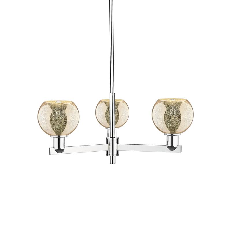 Innovations Lighting 716-3CR-10-28 Athens Chandelier Athens 3 Light - Polished Chrome / Mercury