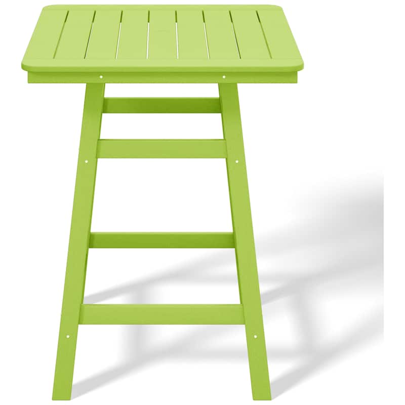 Laguna Hdpe All Weather Outdoor Patio 30" Square Counter Bistro Table