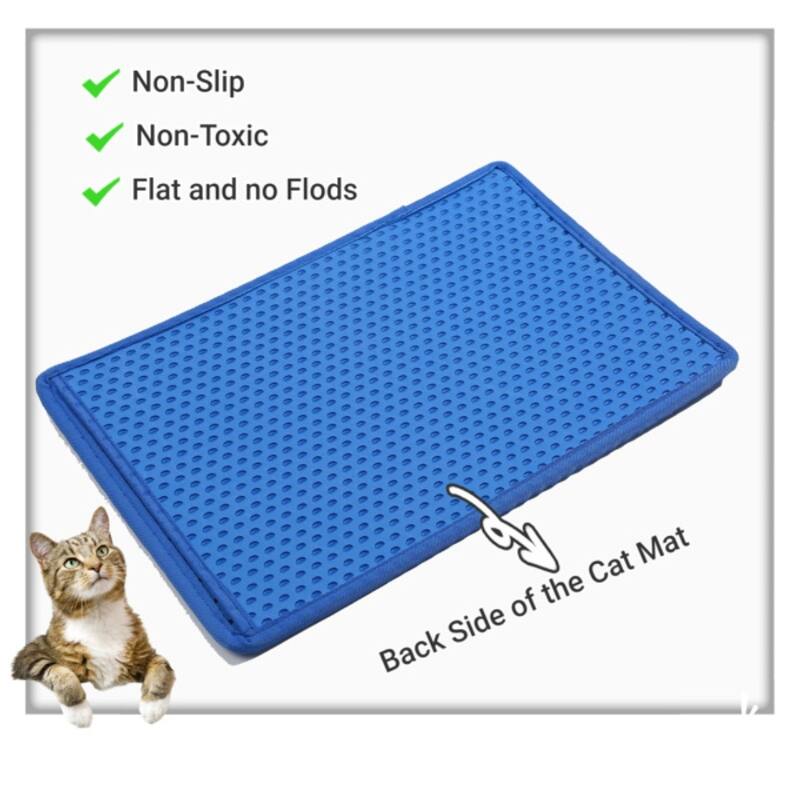 Cat Litter Mat Kitty Litter Trapping Mat Double Layer Mats