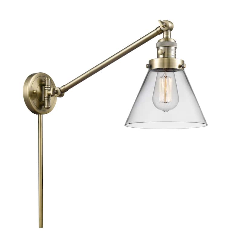 Innovations Lighting Large Cone Single Light 25" Tall Wall Sconce /