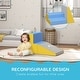 preview thumbnail 3 of 7, Soozier 2 Piece Plush Soft Kids Playset to Climb & Crawl, Contemporary