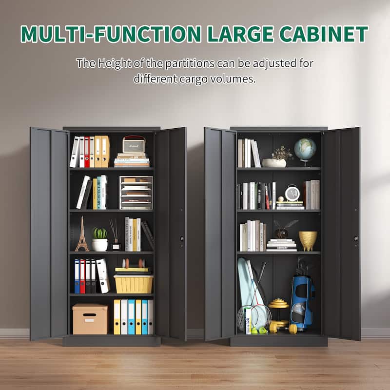 72"H Metal Garage Storage Cabinet