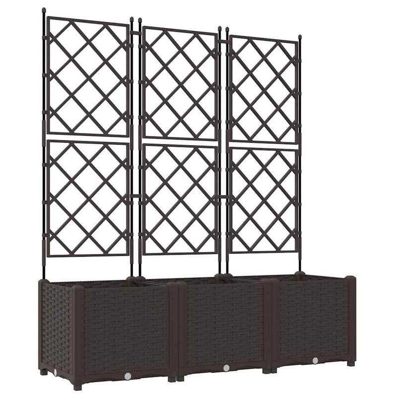 vidaXL Garden Planter with Trellis