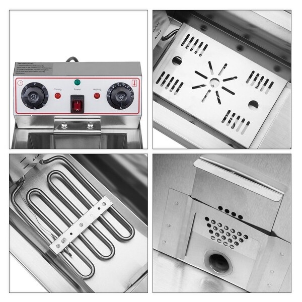 ZOKOP 12.5qt/24.9QT Stainless Steel Faucet Deep Fryer 1700W Max