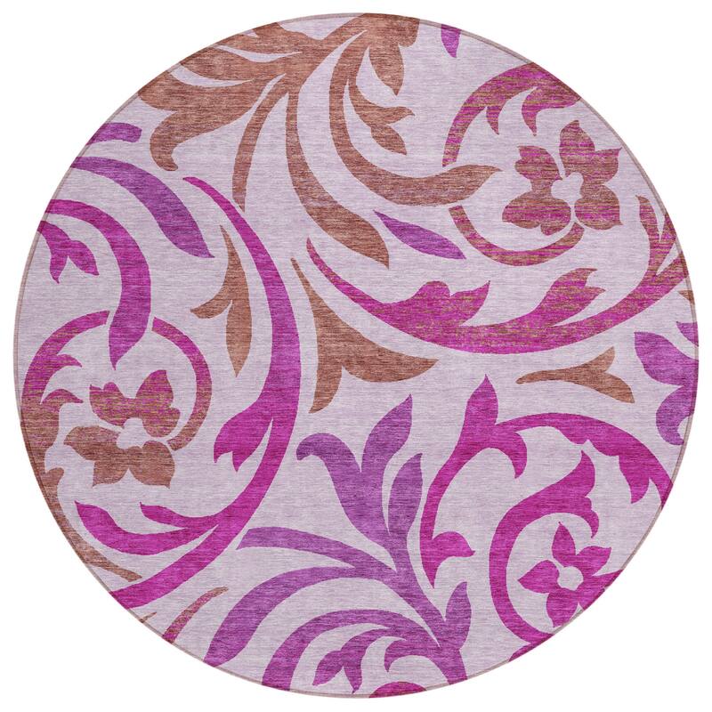 HomeRoots Floral Transitional Rectangle Outdoor Rug