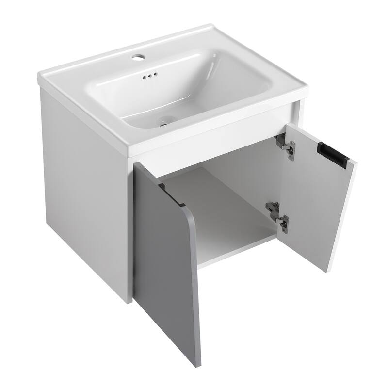 Topcraft Wall-Mounted Bathroom Vanity With Sink