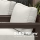 preview thumbnail 5 of 8, PURPLE LEAF Caesar L-Shaped White Outdoor Couch with 9.6" Thick for Yard Porch Deck Patio Conversation Sets