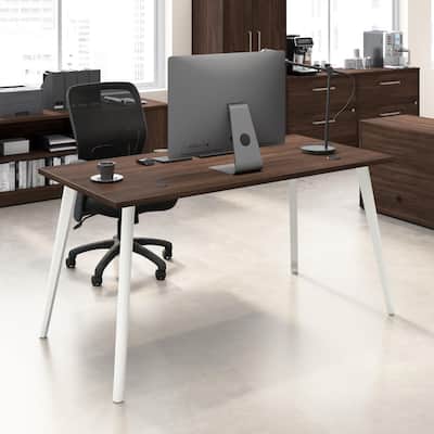 Bush Business Furniture Vista 60W Office Desk with Splayed Metal Legs