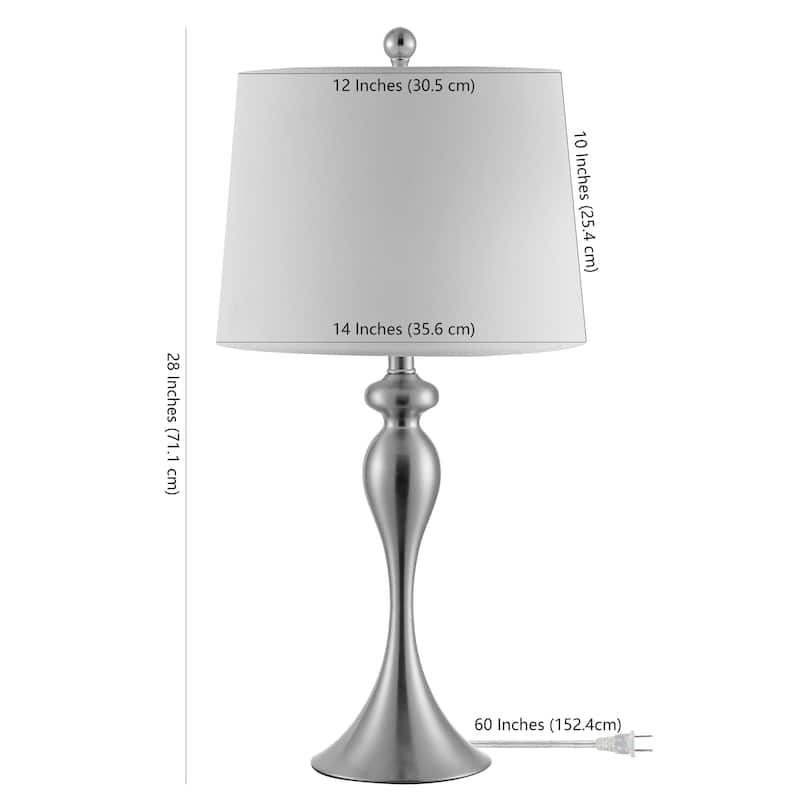 SAFAVIEH Lighting Myrtle 28-inch Iron Table Lamp - 14" x 14" x 28" - 14Wx14Dx28H