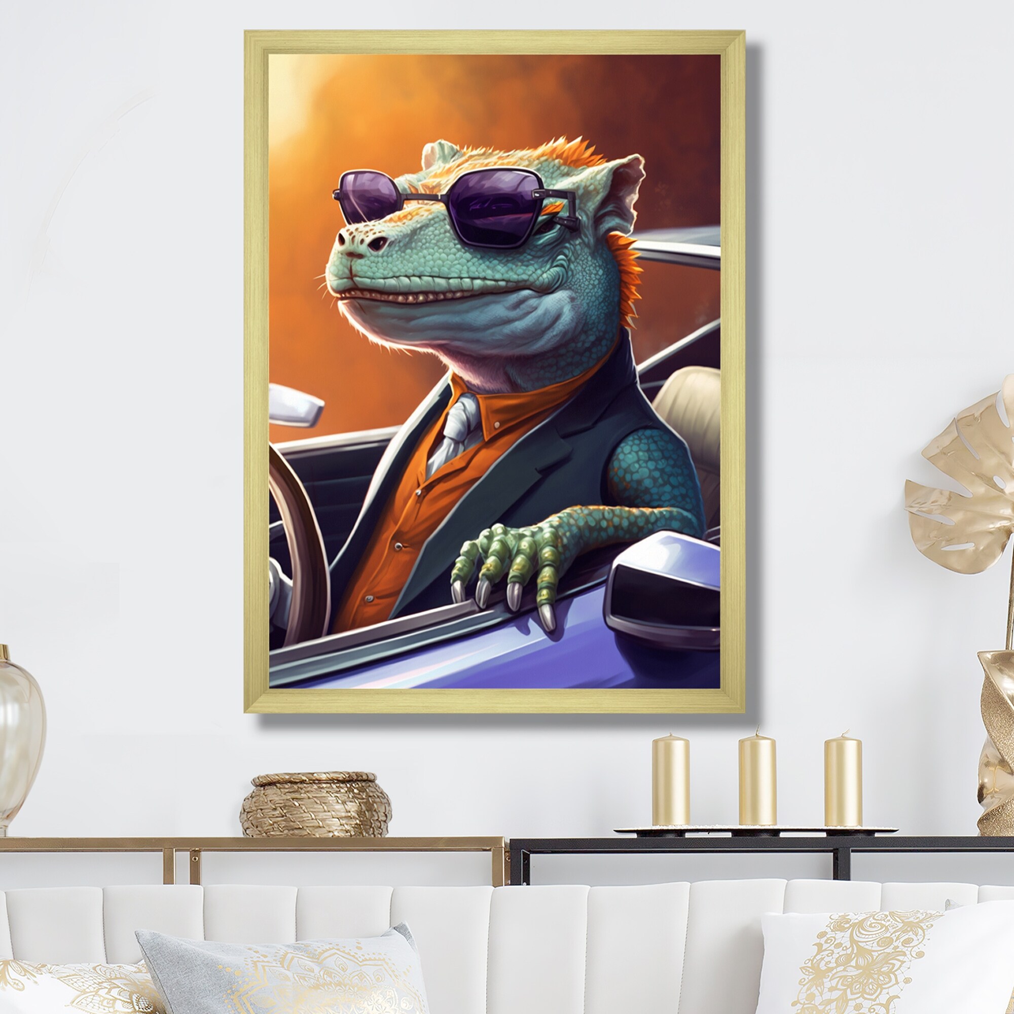 30x40 inches ART PRINT with frame size perpective, visionairess