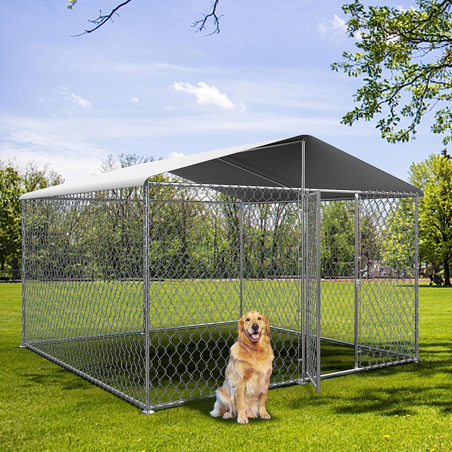 Heavy duty outdoor dog kennel discount