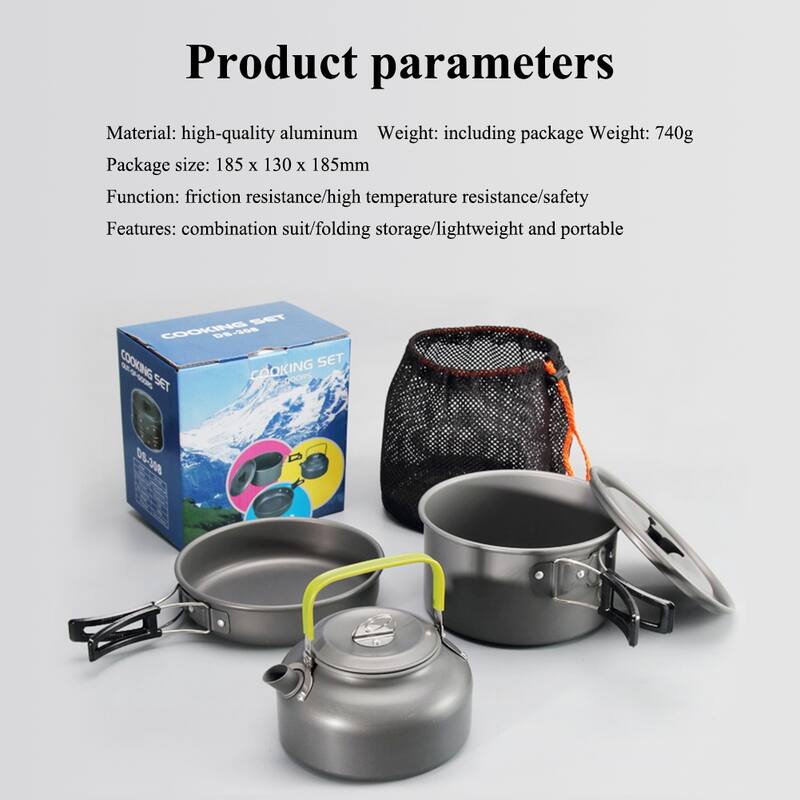 2-3 Person Pot Teapot Combination Set - 3 Pcs