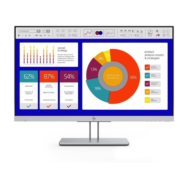 HP E243p VGADisplay PortHDMI 1920x1080 23.8" Monitor,Silver. Opens flyout.