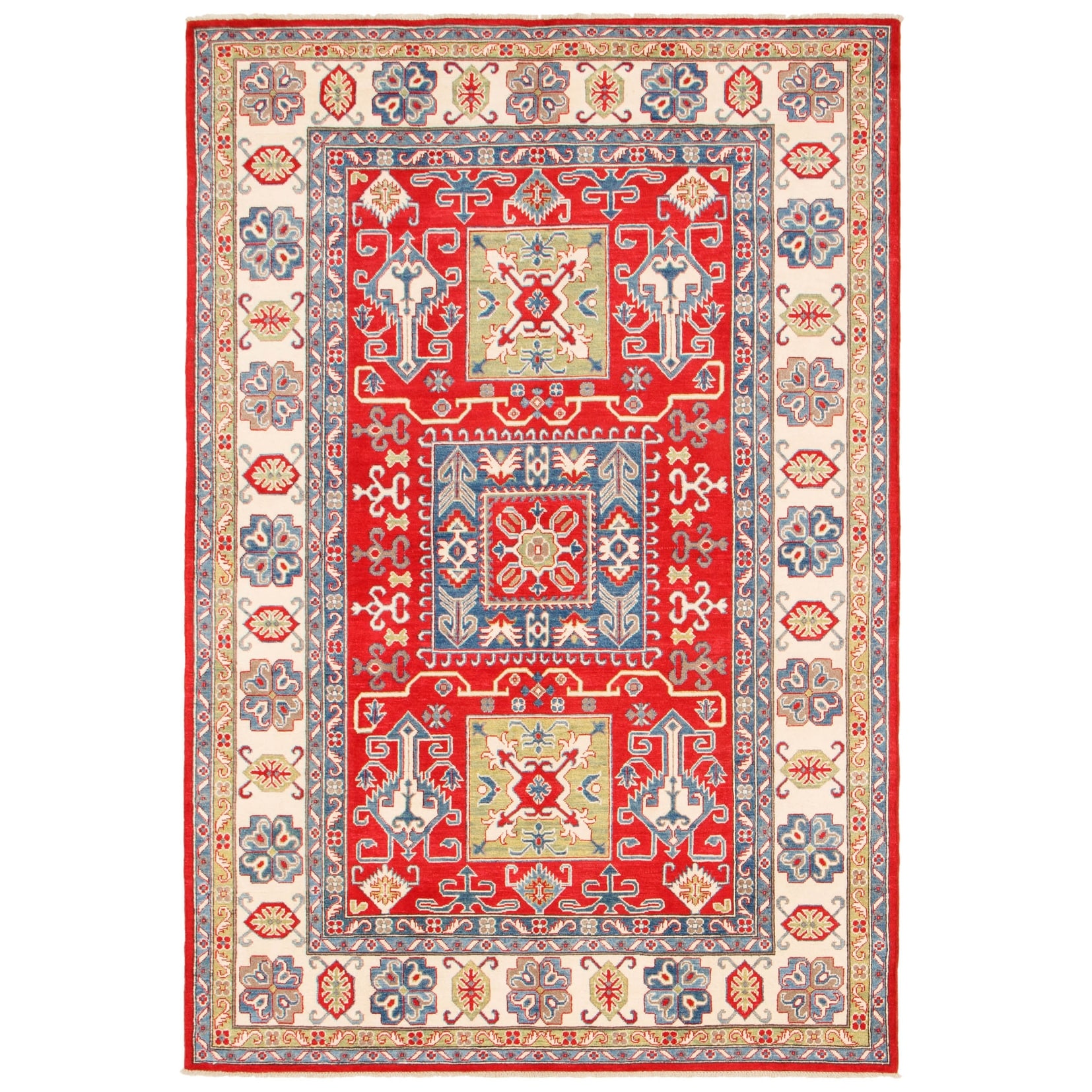 359306 Bedroom Hand-Knotted Wool Rug Finest Ghazni Bordered Red Rug 8'4 x 9'10 eCarpet Gallery Large Area Rug for Living Room 359306 Bedroom Hand-Knotted Wool Rug Finest Ghazni Bordered Red Rug 8'4 x 9'10 eCarpet Gallery Large Area Rug for Living Room