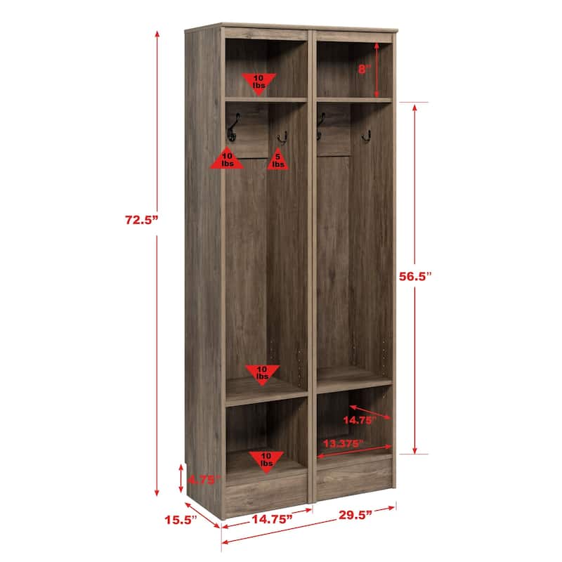 Prepac Narrow Entryway Organizer