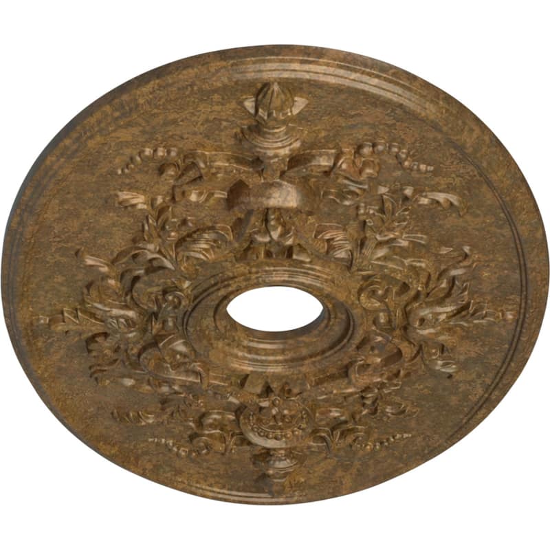 30 3/4"W x 21/14"H x 3 7/8"ID x 1 5/8"P Alexa Ceiling Medallion