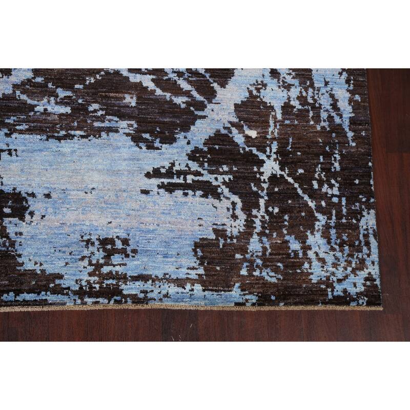 Vegetable Dye Abstract Oriental Living Room Area Rug Wool Hand-knotted - 8'11" x 11'10"