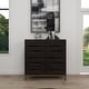 preview thumbnail 11 of 39, Contemporary Dark Brown Geometric Designed Wood Cabinet and Dresser Collection