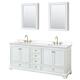 Option White / White Quartz Top / Brushed Gold Hardware