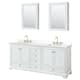 Option White / White Quartz Top / Brushed Gold Hardware