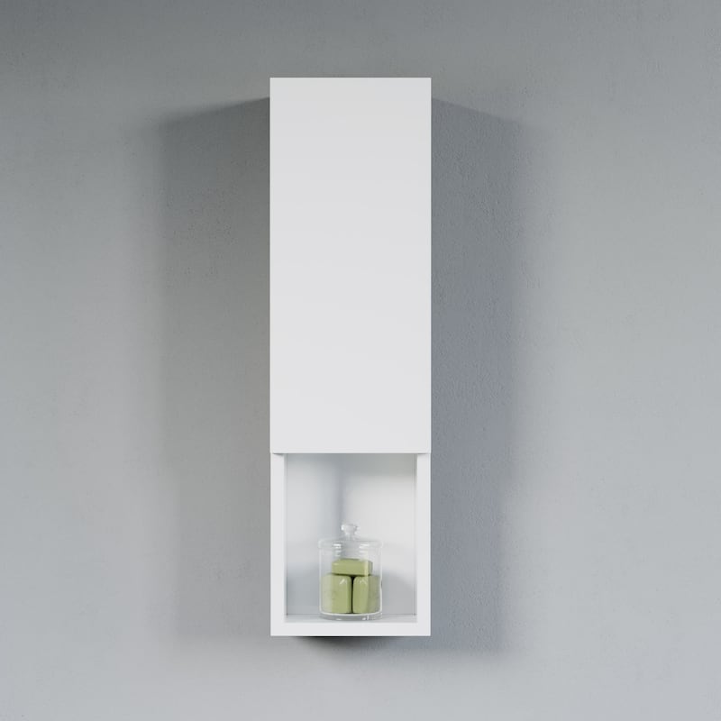 Laila 9" Side Cabinet - White
