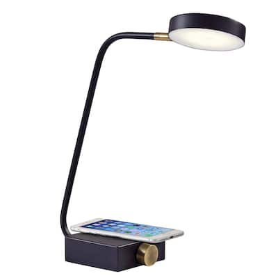 Conrad LED Desk Lamp with AdessoCharge Wireless Charging Pad