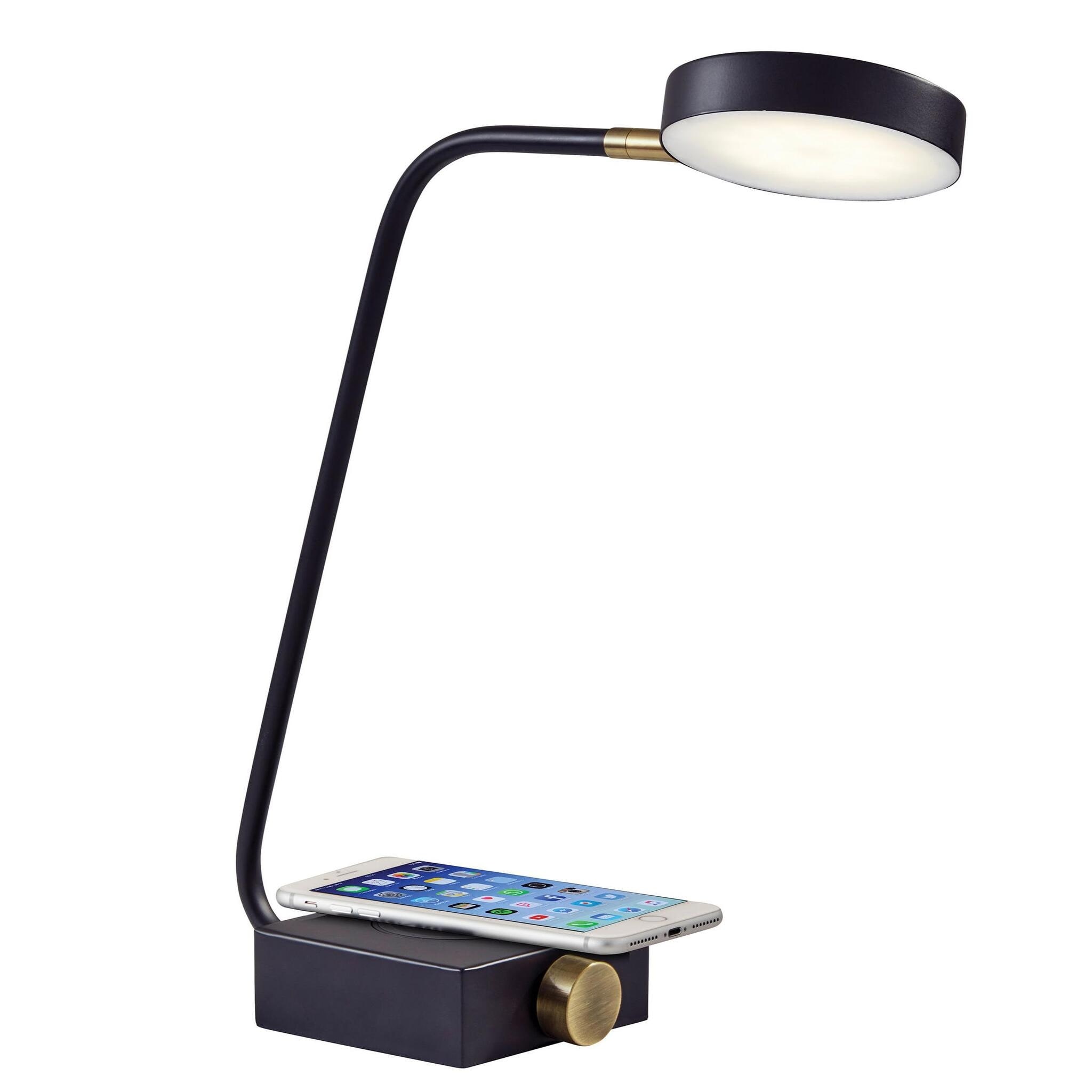 Conrad LED Desk Lamp with AdessoCharge Wireless Charging Pad