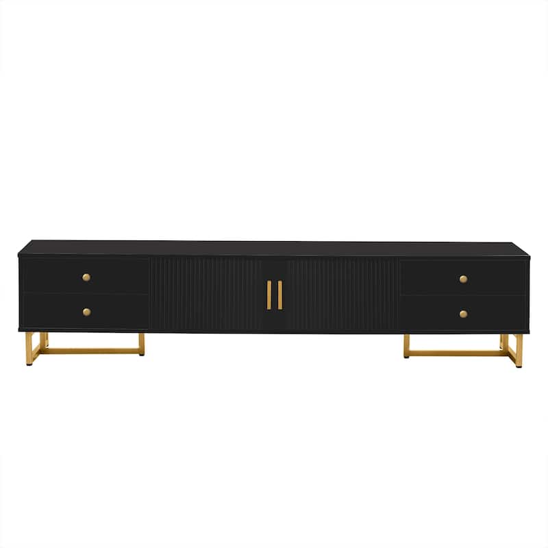 Modern Entertainment Center TV Media Console Table with Storage