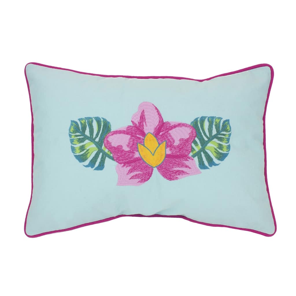 FLOWER Throw Pillow, 12" x 18"