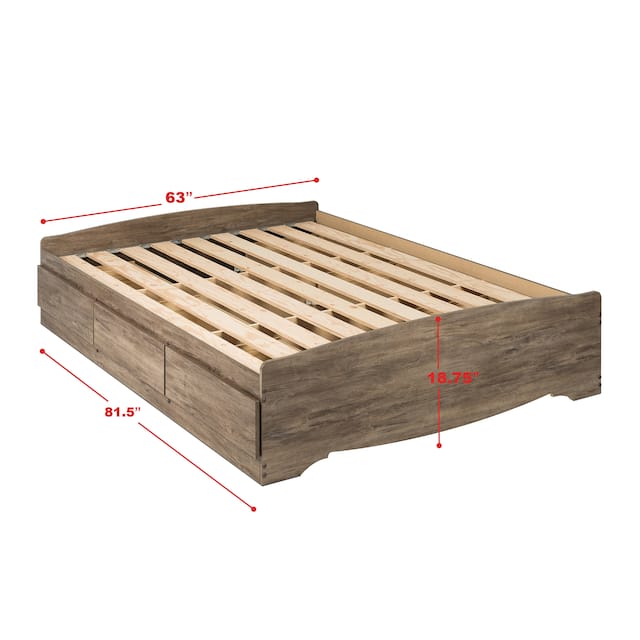 Prepac Mate's 6-drawer Platform Storage Bed
