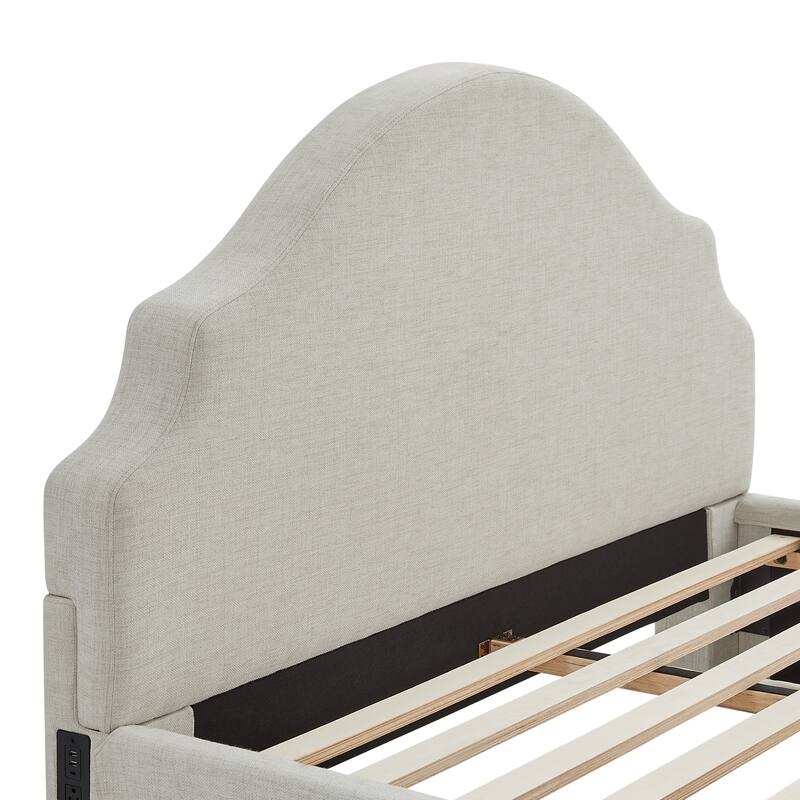 Canton Upholstered Queen Size Storage Bed