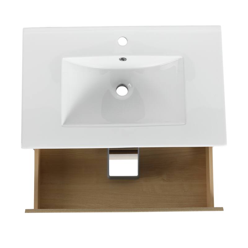 Topcraft Wall-Mounted Bathroom Vanity With Sink