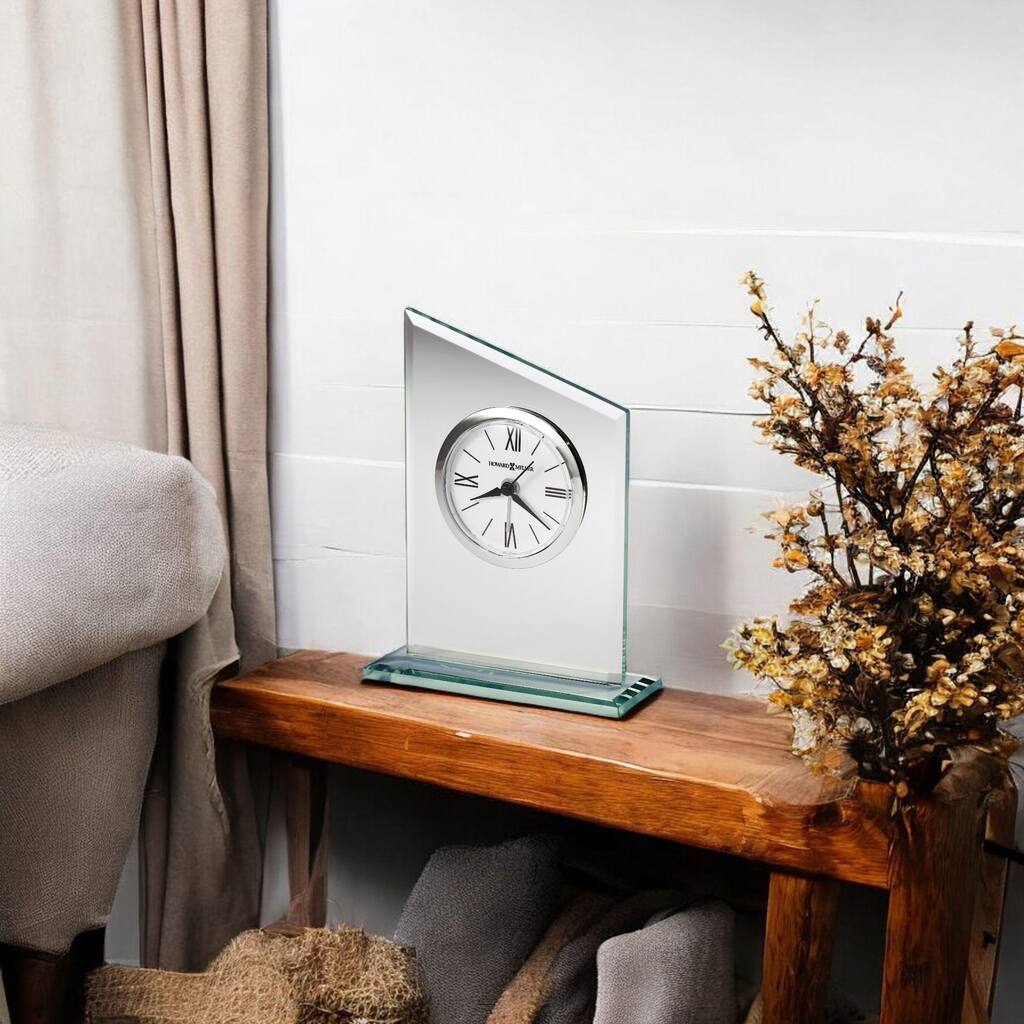 Howard Miller Leigh Transitional Traditional Statement Alarm Clock