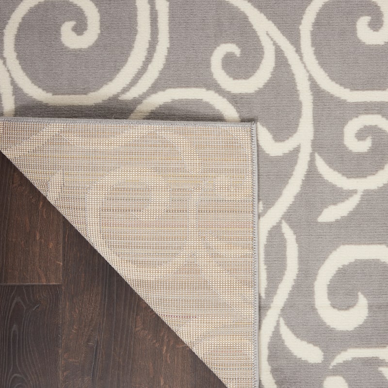 Nourison Grafix Farmhouse Country Scroll Transitional Area Rug