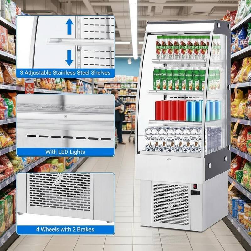 Glass Commercial Cooler, 3.5 Cu.Ft