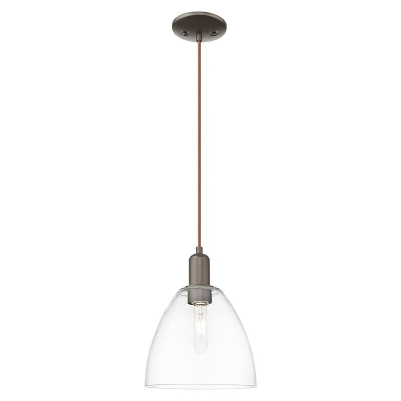 Innovations Lighting Endless Possibilities Arcadia - Bristol - 1 Light 9" Cord Hung Mini Pendant - Clear/Oil Rubbed Bronze