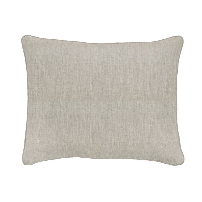 Sunbrella Granite Grey Indoor/ Outdoor Back Pillow