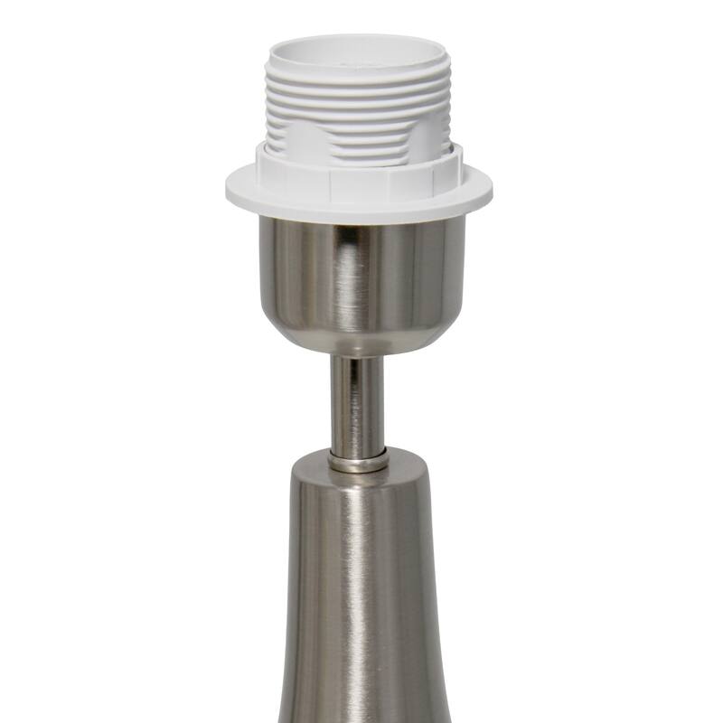 Hourglass LED Table Lamp with Drum Shade - 19.5" - Brushed Nickel