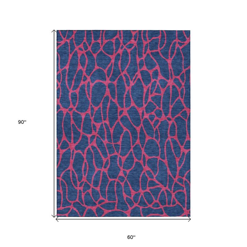 HomeRoots Geometric Transitional Rectangle Outdoor Rug