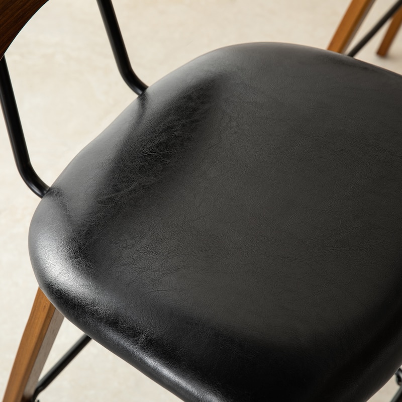 Glitzhome 40"H Rattan Back Swivel Bar Stool with Metal Legs Set of 2/4