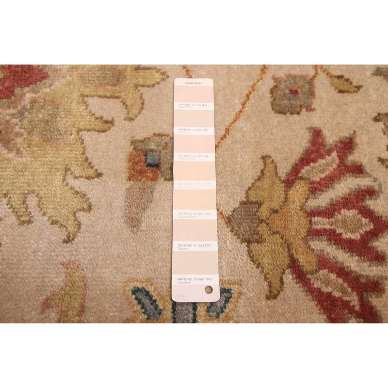 ECARPETGALLERY Hand-knotted Jules Serapi Beige, Ivory Wool Rug - 8'11 x 11'10