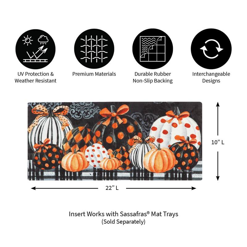 Elegant Patterned Pumpkins Sassafras Switch Mat - Multi-Color