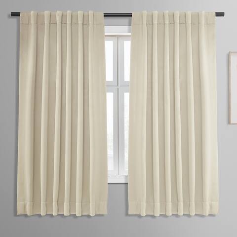 Exclusive Fabrics Thermal Blackout 63-inch Curtain Panel Pair (2 Panels) - 50 x 63