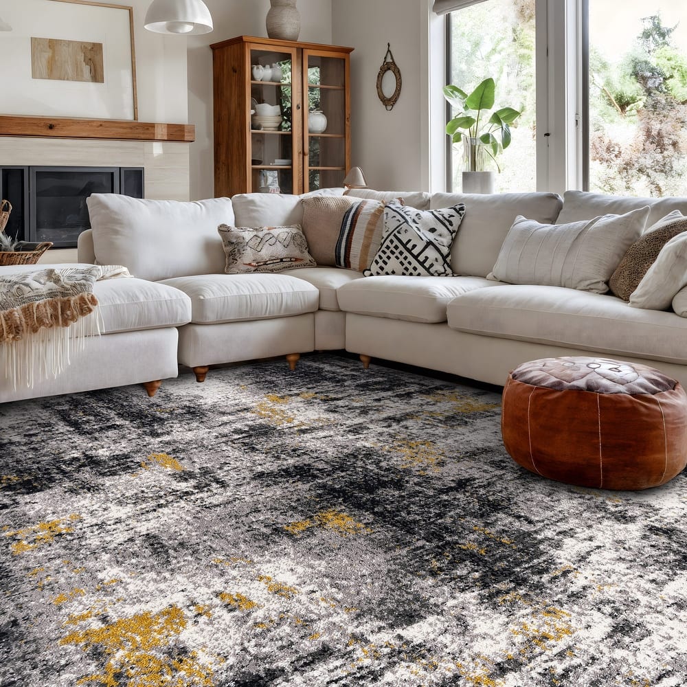 World Rug Gallery Adare Contemporary Abstract Area Rug