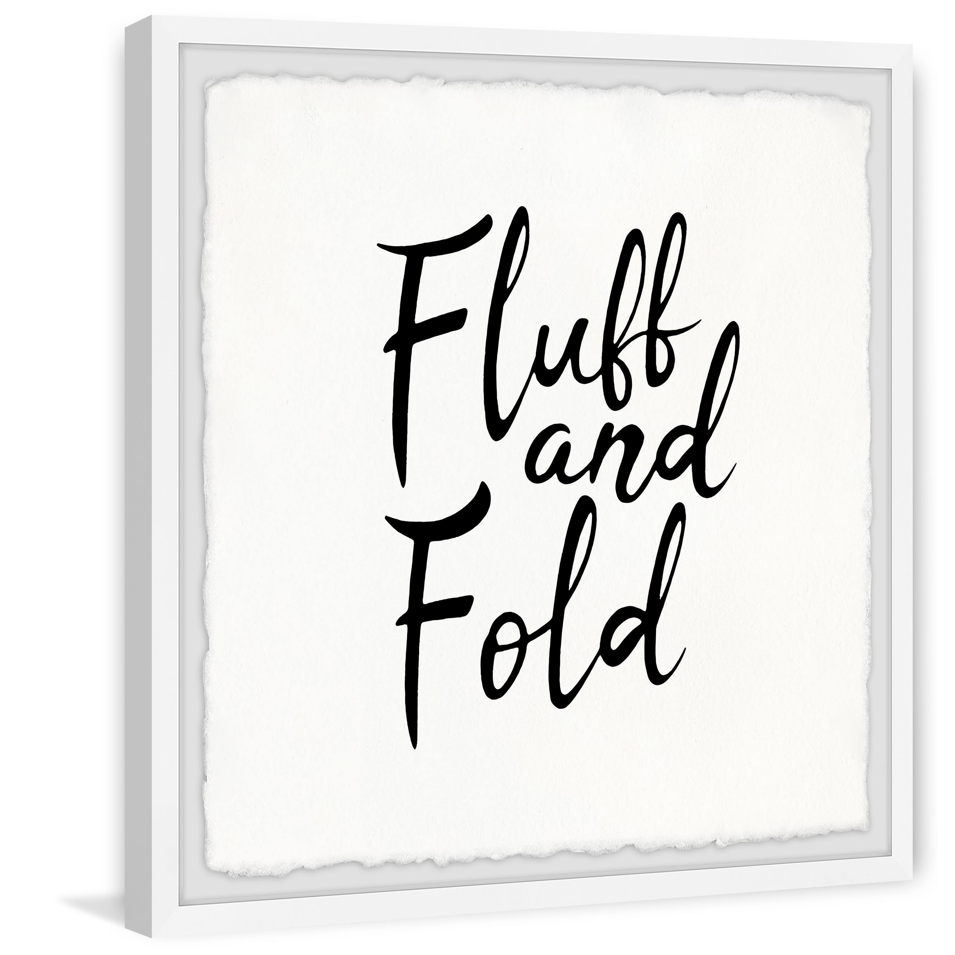 'Fluff and Fold Laundry Fun' Framed Painting Print Bed Bath & Beyond